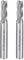 Sourcingmap 2PCS 8mm Shank 7mm x 19mm Straight Flat Nose End Mill Cutter CNC Router Bits 4 Flute