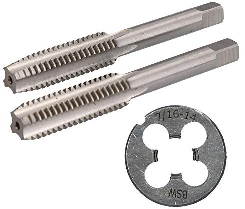 7/16x14BSW tarauds & filières Whitworth bouchon conique & Die Acier tungstène