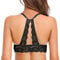 SHEKINI Bralette Damen Spitze BH ohne Bügel Triangel-BH mit Abnehmbare Gepolstert Bustier Racerback BH Sexy Unterwäsche