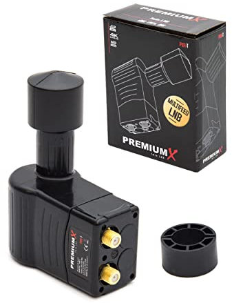 Premium X Rocket Twin LNB PXR-T Sat für 2 Teilnehmer 3° Grad Multifeed Slim LMB HDTV LNC HD FULLHD 3D 4K UltraHD UHD