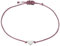 Selfmade Jewelry Armband Damen Silber Herz Handgemachtes Makramee Armbändchen mit Herzchen Handgemacht Inkl. Geschenk-Verpackung