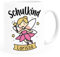 SpecialMe® Kindertasse Schulkind Wunschname Geschenk zur Einschulung für Mädchen personalisiert weiß Keramik-Tasse