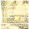 SelfTek 30 Stück Abnehmbare Acrylspiegel Spiegel Wandaufkleber Gold Spiegel Abziehbilder Geometrische Griechische Schlüsselmuster für zu Hause Schlafzimmer Hintergrund Dekoration (30-Gold)