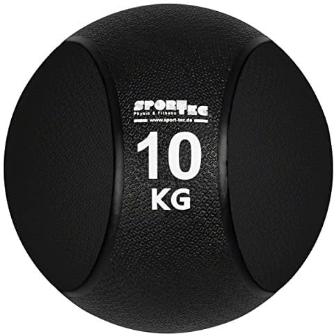 Sport-Tec Medizinball Gewichtsball Trainingsball ø 28 cm, 10 kg, schwarz