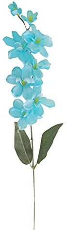 HXRZZG 10 künstliche Orchideen Blumen Kunst-Orchideen Blumen Küche Tisch Mittelstück Dekorative Blumen Türkis Orchideen Seidenblumen für Dekor-Blau/A3