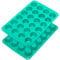Webake Moule Mini Muffin Silicone 4,8cm Lot de 2 Moule Mini Tartelette Moule Cupcake Anti-adhésif pour Mini Tarte, Cupcakes, Muffins, 35,4 x 22,3 x 2,4 cm