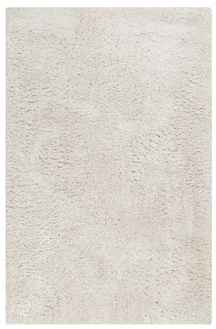 Wecon Home Kuschelig weicher Esprit Hochflor Teppich, bestens geeignet fürs Wohnzimmer, Schlafzimmer, Kinderzimmer und Flur Yogi (200 x 290 cm, Creme beige)
