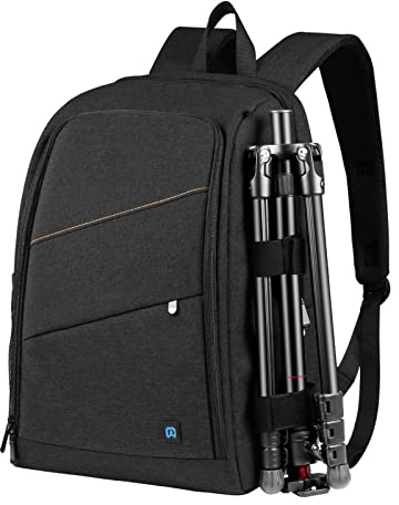 König Design Kamerarucksack Rolltop Fotorucksack Wasserdicht Robuste Rucksack für Spiegelreflexkamera Canon Nikon Sony Fujifilm Olympus und 15,6 Zoll Laptop