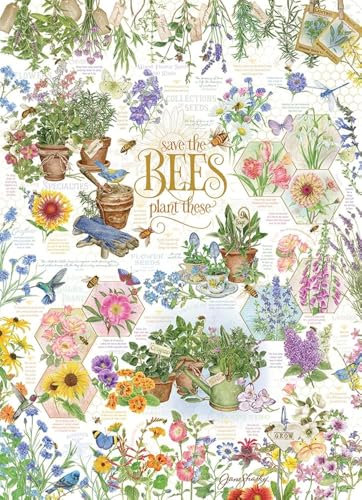 Cobble Hill 1000 Teile Puzzle – Save The Bees – Musterposter im Lieferumfang enthalten