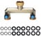 Brass Garden Tap Splitter 2 Way Hose Manifold Outside,Twin Tap Connector,Faucet Splitter,Hose Bib Splitte,3/4” Tap Adapter Hose Pipe Tap Splitter,Dual tap Connection 2 Ports with On/Off Valve