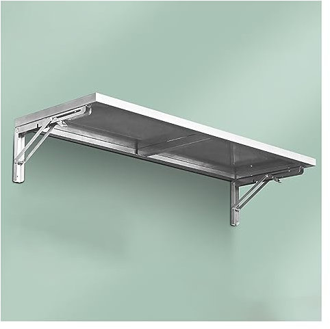 Edelstahl Wandklapptisch,Wandmontierter Klapptisch Für Küche,Multifunktionaler Haushalts-Esstisch,Wandklapptisch Schreibtisch Für Home Office Garage Garten Waschküche,Für Wäsche/Bar/Küche ( Size : 60x