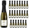 24 Bottiglie mignon di Prosecco DOC Spumante Extra Dry Personalizzato - Idea esclusiva e originale per bomboniere di laurea (Tocco oro)