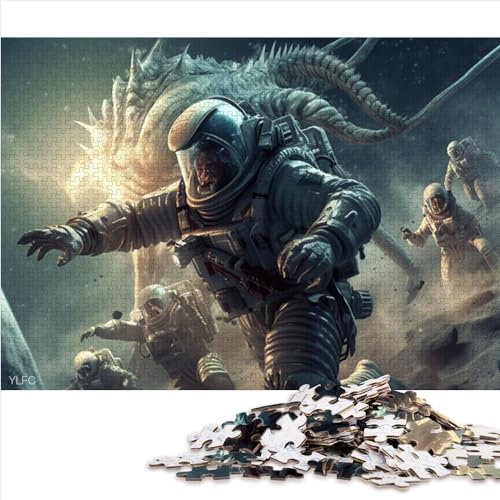 Jigsaw Puzzle for Adults 1000 Pieces Alien war Wooden Jigsaw Puzzle Educational Games 50x75cm