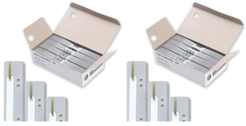 Elba Heftstreifen aus Kunststoff, 150x35mm, grau, 100 Stück (Packung mit 2)