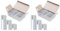 Elba Heftstreifen aus Kunststoff, 150x35mm, grau, 100 Stück (Packung mit 2)