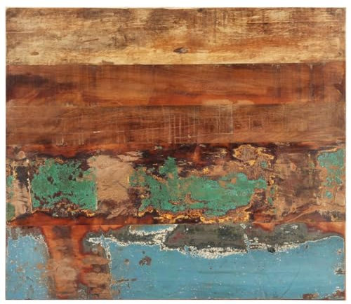 Hovothy Tischplatte 60x70 cm 25-27 mm Massivholzplatte Tischplatte Massivholz Table Top Schreibtisch Eiche Massiv Holzplatte Rustikal Naturholz Platte Wetterfest Massives Altholz