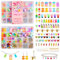 GHHKUD Charms Anhänger Set, Schmuck Selber Machen Set, Geschenke für Mädchen Bubble Tea Schmetterling Bär Basteln Mädchen DIY Coole Sachen für Teenager Mädchen