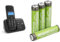 BT 3960 Cordless Landline House Phone with Nuisance Call Blocker & Amazon Basics AAA High-Capacity Rechargeable Batteries, NiMh, Pre-charged - Pack of 4 (Appearance may vary)