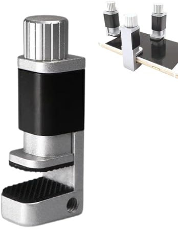 Fixation de pince de téléphone luminescente, outil de fixation de clip d'écran universel, pinces de colle d'écran de téléphone réglables en alliage d'aluminium pour la fixation d'écran de téléphone