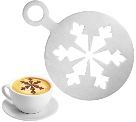 Kakaostreuer Kaffee Zeichnung Cappuccino Form Phantasie Kaffee Druck Modell Schaum Spray Kuchen Schablonen Puderzucker Sieb