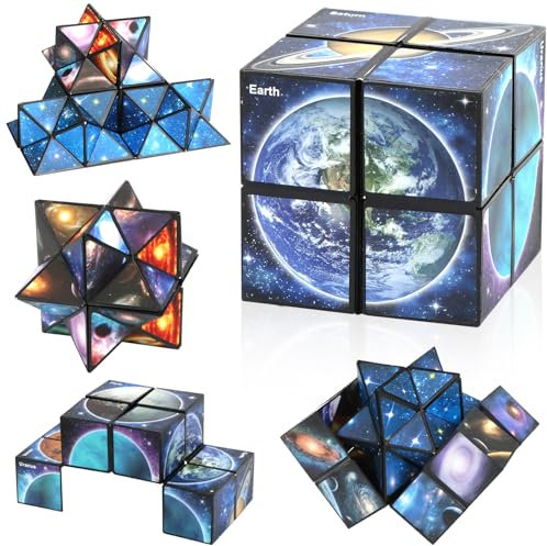 Sternenwürfel Zauberwürfel, Infinity Cube, Anti Stress Würfel IQ Puzzle, Unendlichkeitswürfel Zappelspielzeug, Magic Cube, Zauberwurfel Spiele, Geschenkideen ab 6 7 8 9 10 11 Jahre Jungen Mädchen