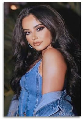 Becky G Poster mit Sängerin und Schauspielerin, Kunstdruck, Fotodekoration, Wohnzimmer, Junge, Schlafzimmer, Dekoration, Leinwandkunst, Geschenk, 60 x 90 cm, ungerahmter Stil