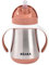 BÉABA, Biberon/Tasse d'apprentissage Paille/Gourde Bébé 2 en 1, Enfant, 100% étanche, Anti-fuite, Facile à Ouvrir, Poignées amovibles, Matière Inox, Sain, Solide, 250 ml, Terracota
