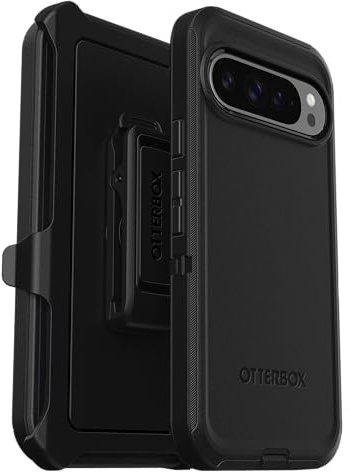 OtterBox Cover per Google Pixel 9 Pro XL Defender, resistente a shock e cadute, cover ultra robusta, testata 5x vs norme MIL-STD 810G, Nero