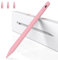 BAZO Stylet Compatible avec iPad 2018-2025, Stylet Magnétique Haute Précision, Recharge Rapide 15 Min, Rejet de Paume, Sensibilité à l'Inclinaison, pour iPad Pro/Air/Mini/6-11 Génération - Rose