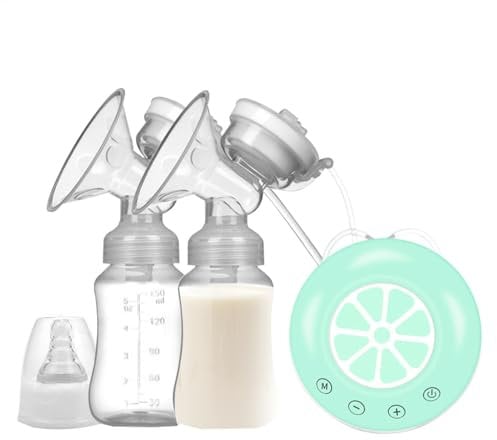Bollisate Electric Breastfeeding Pump - Breast Pump Extraction Pumps with 2 Milk Bottles - Multiple Modes, Portable Breast Pumps for Home Travel Breastfeeding