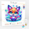 GRATIS Diamond Painting - Foxy Fuchs 15x15cm
