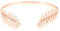 Back-worn Leaf Metal Headband, Gold Leaf Bridal Wedding Headpieces Goddess Headpiece for Back of Head, Metal Headbands for Women (Rose Gold, #)