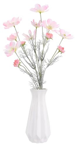 2 Stück Kosmos Pflanzen, Künstliche Kunstblumen, Rosa Blumen, Künstliche Blumen für Drinnen und Draußen, Stoffblumen Dekoration und Kunsthandwerk für Hochzeit, Bankett, Blumenparty, Zuhause, Hotel