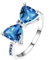 Bandring Schmetterling 925 Sterling Silber Ringe für Damen Eternity-Stapelring Ring Geburtstag Geschenk für Sie Zirkonia Schmetterling Schmuck (B, 9)