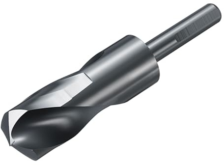 sourcing map 1 foret 32 mm 1/2 à tige plate réduite M2 en acier rapide nitruration 135° pour métal dur acier inoxydable