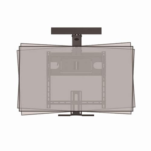 Ceiling TV Mount Stand with Motorized Adjustment Pull Down TV Wall Mount Bracket with Spring Assist for 32 to 65 Sns Max Load 35kg ±18° Left/Right Rotation