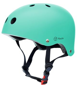 Youin Casco Infantil Ajustable Mint para Bicicleta y Patinete, Homologado EN1078, Ligero con Ventilación y Forro Extraíble, Tallas S 50-55 cm y M 53-59 cm (M)