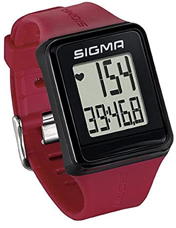 SIGMA SPORT Sport Pulsuhr iD.GO rouge, Herzfrequenz-Messung, Fitness-Laufuhr, Rot, Einheitsgröße