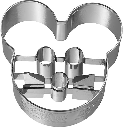 Ausstechform Mauseköpfchen Edelstahl, 5,5 cm