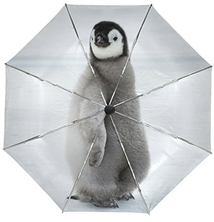 alaza Netter Pinguin Regenschirm Reise Auto Öffnen Schließen UV-Schutz Windsicher