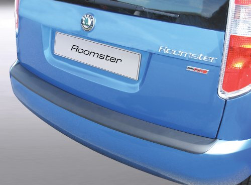 Aroba AR4241 Ladekantenschutz kompatibel mit Skoda Roomster (auch für Scout) BJ. 05.2006-09.2015 Stoßstangenschutz passgenau mit Abkantung ABS Sonderfarbe Aluminium Gebürstet Optik