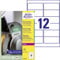 AVERY Zweckform L7913-40 Strapazierfähige Folienetiketten (480 Aufkleber, 99,1x42,3mm auf A4, extrem stark selbstklebend, für schwierige Oberflächen, bedruckbare Outdoor Klebefolie) 40 Blatt, weiß