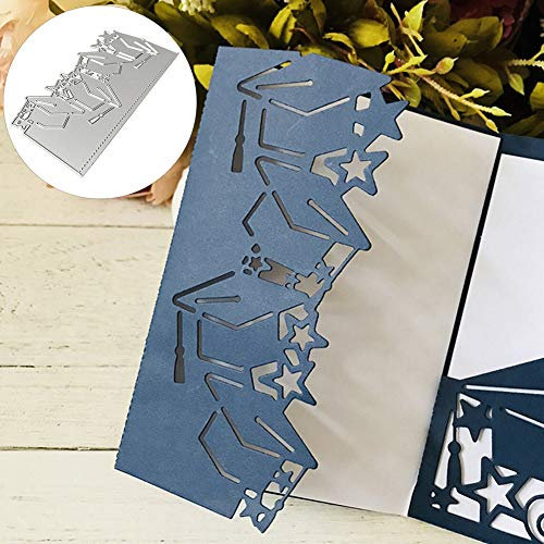 SpirWoRchlan Stanzmaschine Stanzschablone,Scrapbooking Prägeschablonen Stanzformen Schablonen Für Scrapbooking Fotopapier Karten Handwerk Prägen DIY Geburtstagsgeschenk Absolventenhut