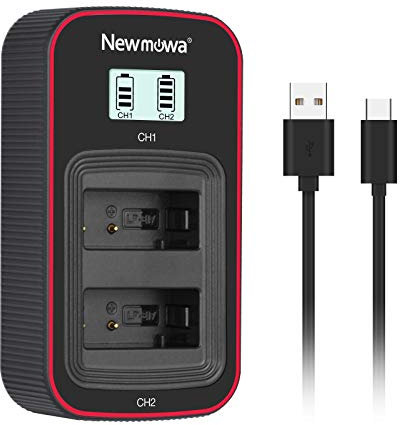 Newmowa Double Chargeur USB à écran LCD Intelligent pour Canon LP-E17 Canon EOS M3 M5 M6 200D 250D 750D 760D 800D Rebel T6i T6s 8000D 9000D Kiss X8i Kiss X9 Rebel SL3