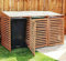 Triple Wheelie Bin Storage Hideaway Wooden Store Cover Garden Rubbish Dustbin Conceals Three (3) 240L Compartments - 2021 Model
