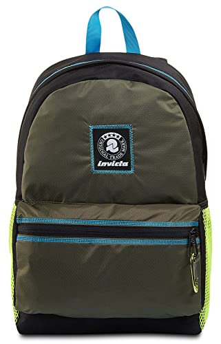 INVICTA BARLY Rucksack aus nachhaltigem Stoff, Praktisch & Unisex, kompakt, Büro, Reise, Arbeit, Studium, Backpack, Daypack, italienisches Design, mehrfarbig