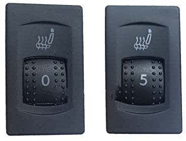 Lyqfff Für VW Passat B5 3B 1998 1999 2000 2001 2002 2003 2004 2005, Links/Rechts Auto 5 Level Sitzheizung Schalter Sitzheizung
