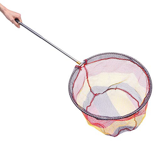 SOIMISS Telescopic Fishing Net Stainless Steel Pole Mini Spoon-net Design for Sea Fishing Accessories Lightweight Both Man and Woman