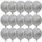 15 Stück 22 Zoll 4D Discokugel Luftballons Große Laser Folienballon Metallic Spiegelballon für Metallic Silber Disco Mylar Folienballons für Disco Thema Geburtstag Party Dekoration und Zubehör