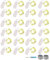 24 Stück 30er LED Micro Lichterkette Batterie-betrieb, 3M Kupferdraht Lichterkette String Fairy Lights, Wasserdicht Lichterketten für DIY Weihnachten Hochzeit Party Festival Dekorationen, Warmweiß